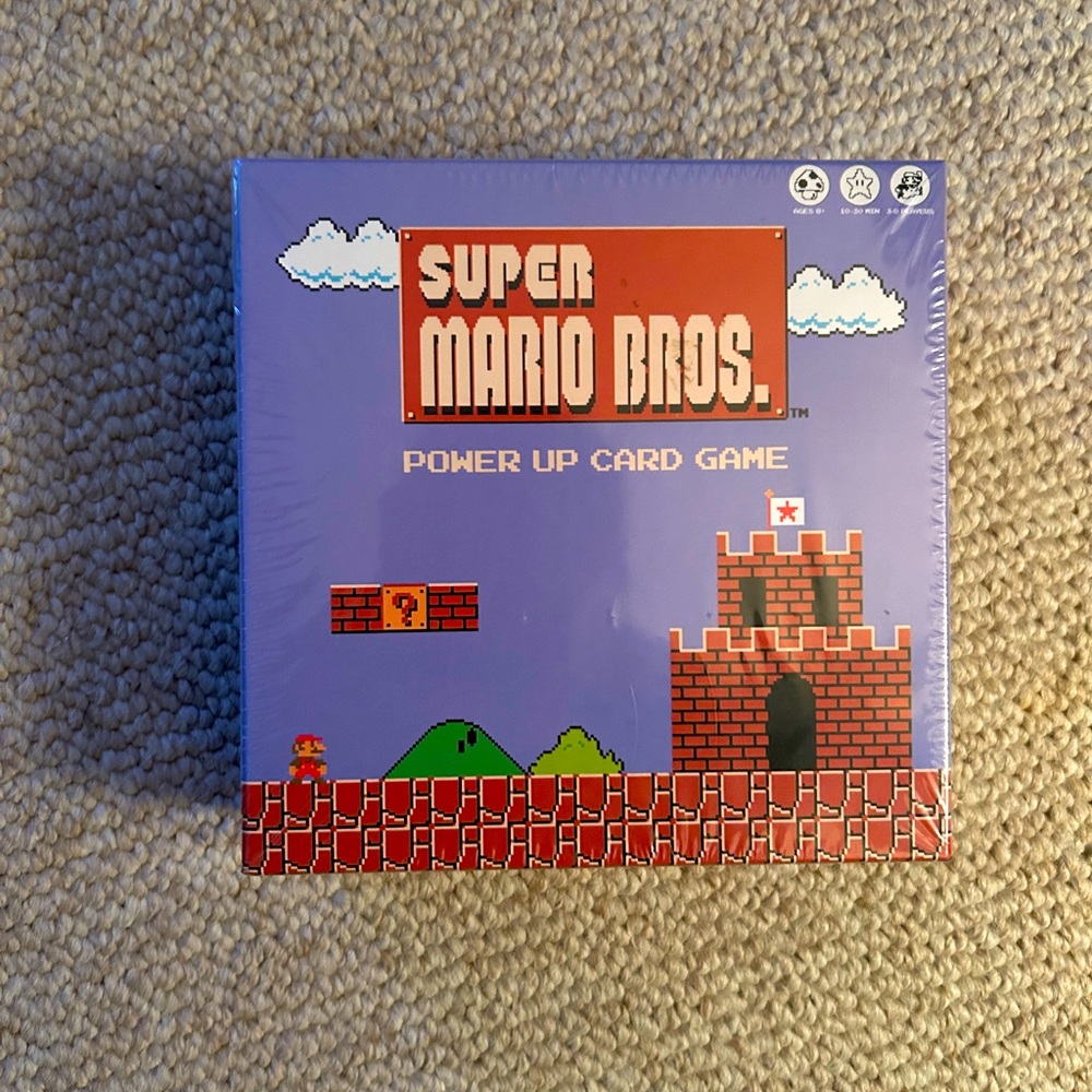 Super Mario Bros Power Up Card Game Factory Sealed